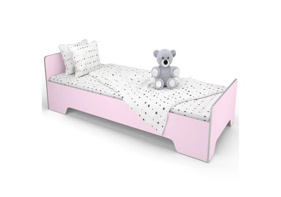 Ліжко дитяче дерев'яне КДО-005 1432х638х500 Різнокольоровий каркас - фото 5