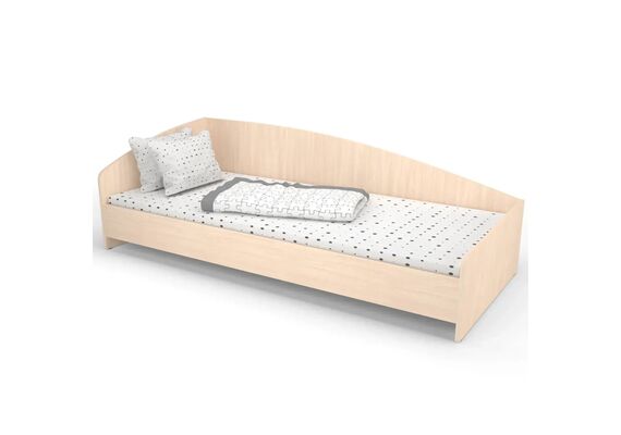 Ліжко дитяче кутове зі спинкою КДО-002 1938х838x600 Бук/Дуб молочний 