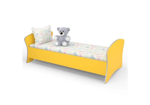 Ліжко дитяче з фігурною спинкою КДФ-003 1438x720x500 Різнокольоровий каркас - фото 5