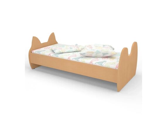 Ліжко дитяче з фігурною спинкою КДФ-002 1438x700x500 Бук/Дуб молочний - фото 3