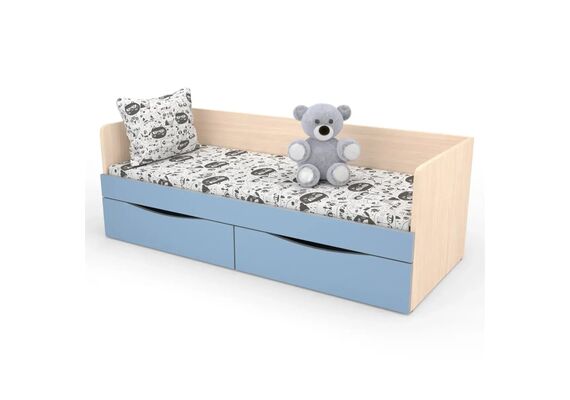 Ліжко дитяче з шухлядами КДО-001Я, Ширина, см: 143,8, Глибина, см: 63,8 - фото 4