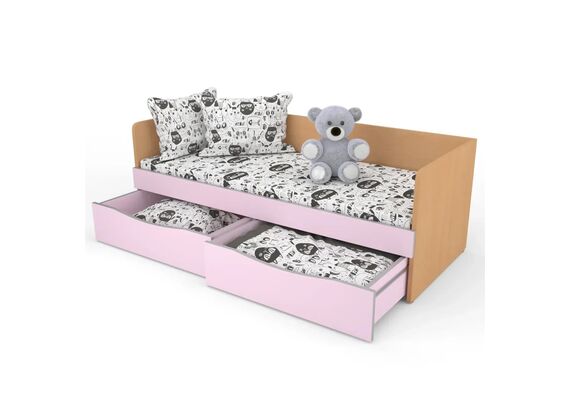 Ліжко дитяче з шухлядами КДО-001Я, Ширина, см: 143,8, Глибина, см: 63,8 - фото 5