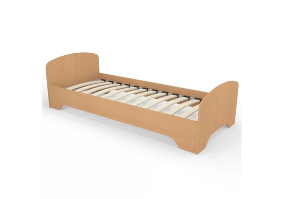 Ліжко односпальне з ламелями ЛО-2/1900х800 Бук/Дуб молочний/Дуб сонома трюфель - фото 6