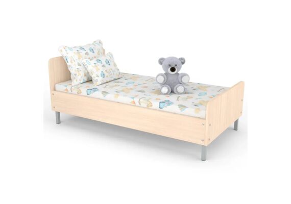 Ліжко дитяче односпальне 1250/1450х650х500 Бук/Дуб молочний, Ширина, см: 125 - фото 2