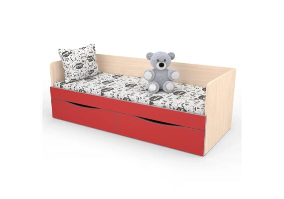 Ліжко дитяче з шухлядами КДО-001Я, Ширина, см: 143,8, Глибина, см: 63,8 - фото 2