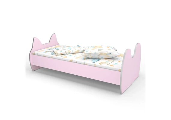 Ліжко дитяче з фігурною спинкою КДФ-002 1438x700x500 Різнокольоровий каркас - фото 3