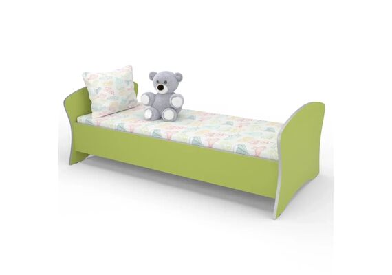 Ліжко дитяче з фігурною спинкою КДФ-003 1438x720x500 Різнокольоровий каркас - фото 4