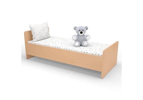 Ліжко дитяче дерев'яне 1438х638x500 Бук/Дуб молочний - фото 2