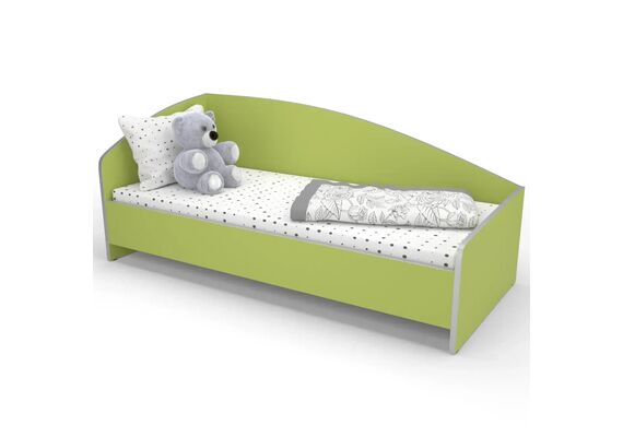 Ліжко дитяче кутове зі спинкою КДО-002 1438х638х600 Різнокольоровий каркас 