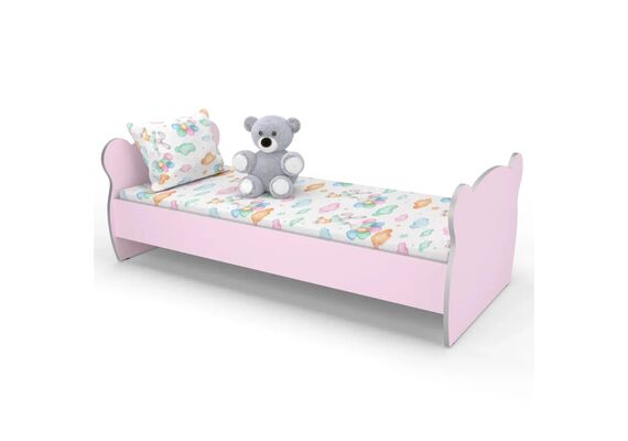 Ліжко дитяче з фігурною спинкою КДФ-001 1438x700x500 Різнокольоровий каркас - фото 4