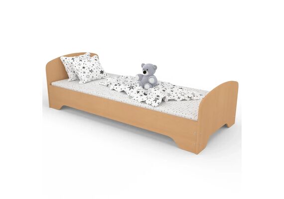 Ліжко односпальне з ламелями ЛО-2/1900х800 Бук/Дуб молочний/Дуб сонома трюфель - фото 5