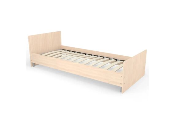 Ліжко односпальне з ламелями ЛО-1/2000х900 Бук/Дуб молочний/Дуб сонома трюфель - фото 2