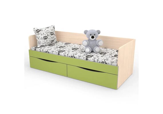 Ліжко дитяче з шухлядами КДО-001Я, Ширина, см: 143,8, Глибина, см: 63,8 - фото 8