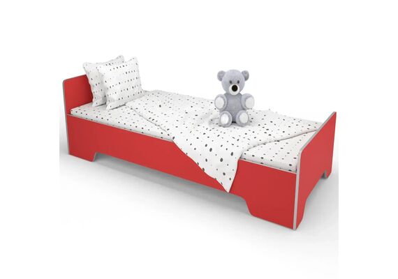 Ліжко дитяче дерев'яне КДО-005 1432х638х500 Різнокольоровий каркас - фото 3