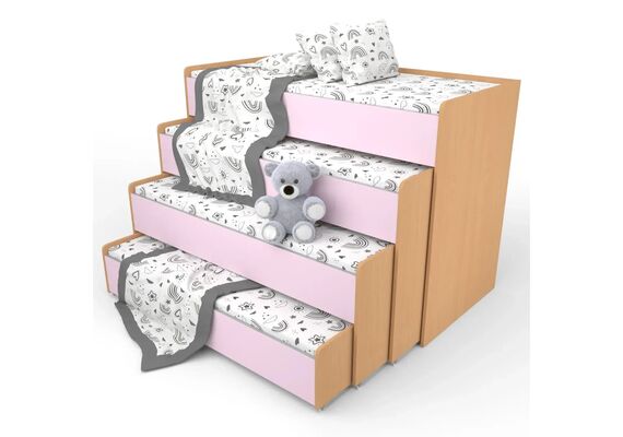 Кровать детская телескопическая 4 яруса 