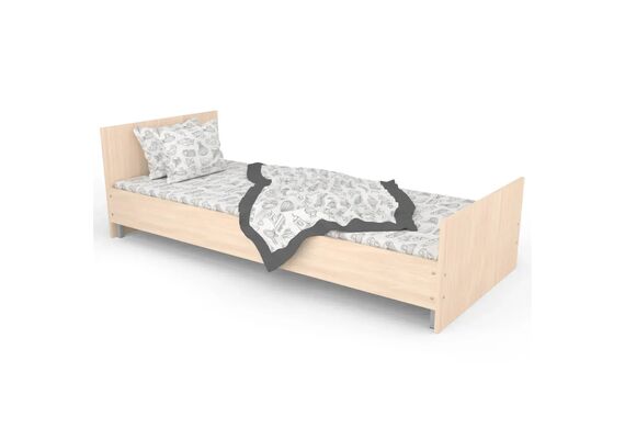 Ліжко односпальне з ламелями ЛО-1/1900х800 Бук/Дуб молочний/Дуб сонома трюфель - фото 3