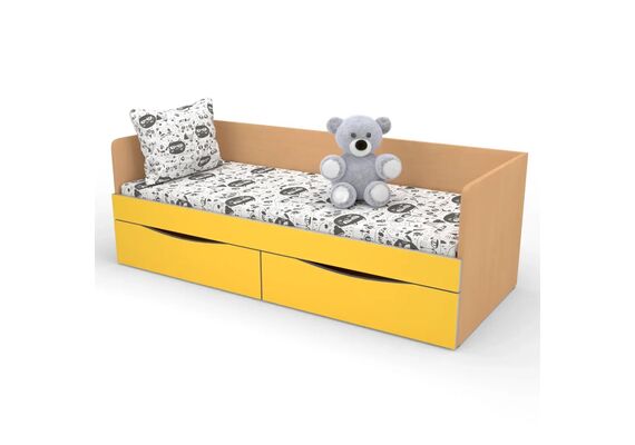 Ліжко дитяче з шухлядами КДО-001Я, Ширина, см: 143,8, Глибина, см: 63,8 - фото 10