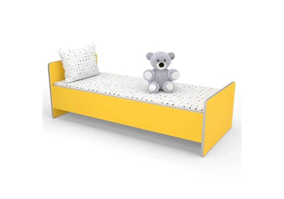 Ліжко дитяче дерев'яне 1438х638x500 Різнокольоровий каркас - фото 4