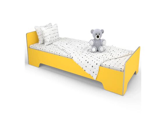 Ліжко дитяче дерев'яне КДО-005 1432х638х500 Різнокольоровий каркас - фото 4