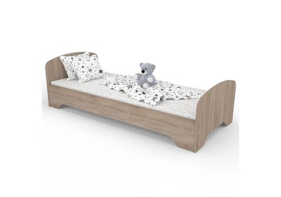 Ліжко односпальне з ламелями ЛО-2/1900х800 Бук/Дуб молочний/Дуб сонома трюфель - фото 3