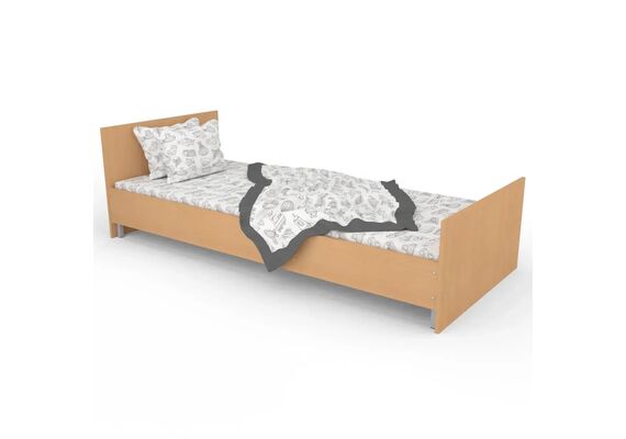 Ліжко односпальне з ламелями ЛО-1/2000х900 Бук/Дуб молочний/Дуб сонома трюфель - фото 5
