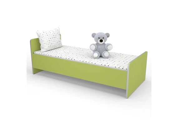 Ліжко дитяче дерев'яне 1438х638x500 Різнокольоровий каркас - фото 3