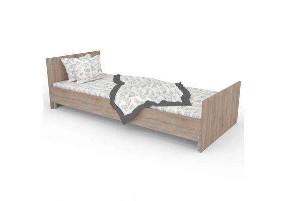 Ліжко односпальне з ламелями ЛО-1/2000х900 Бук/Дуб молочний/Дуб сонома трюфель - фото 3