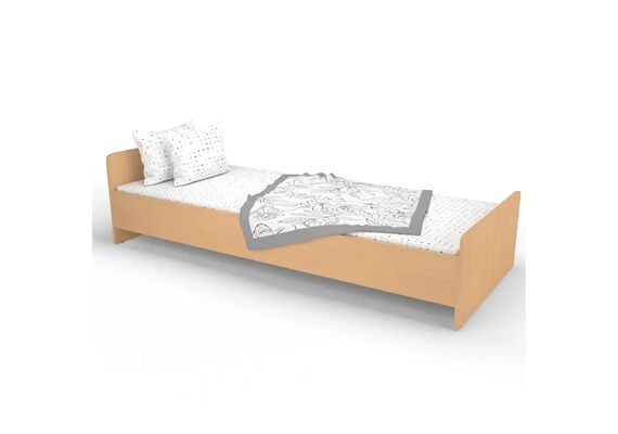Ліжко дитяче дерев'яне 1938х838x500 Бук/Дуб молочний - фото 2