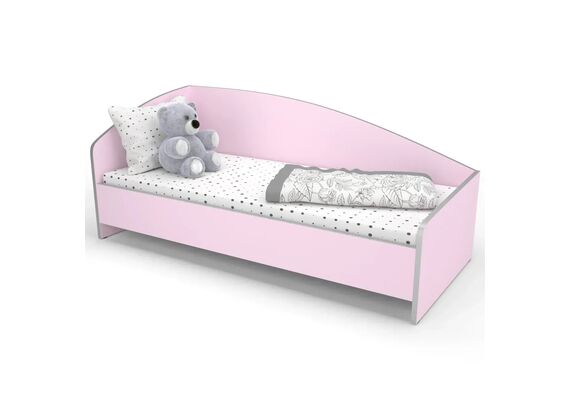 Ліжко дитяче кутове зі спинкою КДО-002 1438х638х600 Різнокольоровий каркас - фото 4