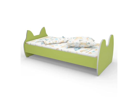 Ліжко дитяче з фігурною спинкою КДФ-002 1438x700x500 Різнокольоровий каркас - фото 5