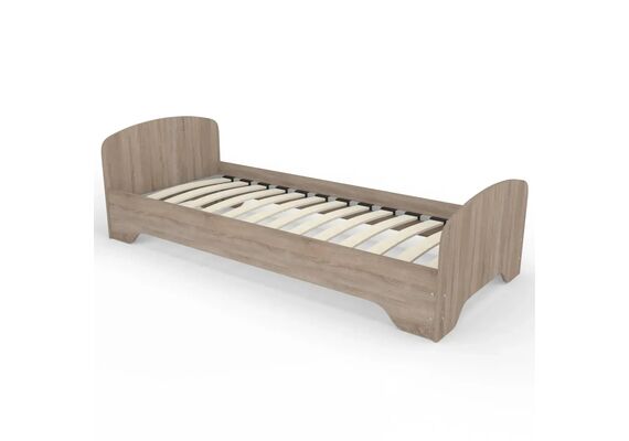 Ліжко односпальне з ламелями ЛО-2/1900х800 Бук/Дуб молочний/Дуб сонома трюфель - фото 4