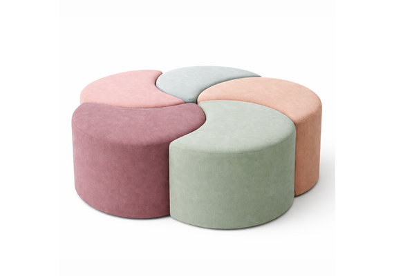 Пуф модульный из 5 частей Чиз 