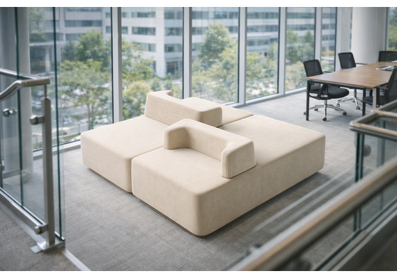 Мягкое дизайнерское двойное кресло Паркер DUO - фото 7