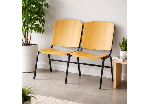 Двомісна секція з фанерними сидіннями Берген - фото 5