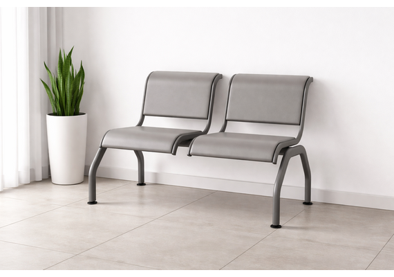 Стільці секційні 2-місні «РИМ 201» з м'якими накладками - фото 4