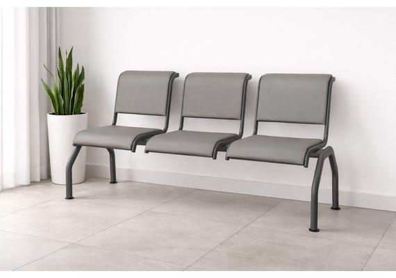 Стулья секционные 3-х местные «РИМ 301» с мягкими накладками - фото 5