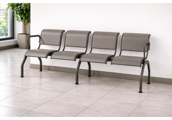 Стільці секційні 4-місні «РИМ 421» з м'якими накладками - фото 4