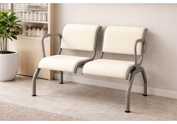 Стільці секційні 2-місні «РИМ 221» з м'якими накладками - фото 5