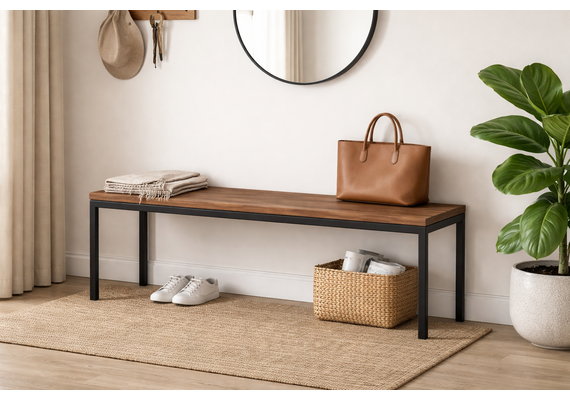 Дерев'яна лавка для зони очікування Лео - фото 2