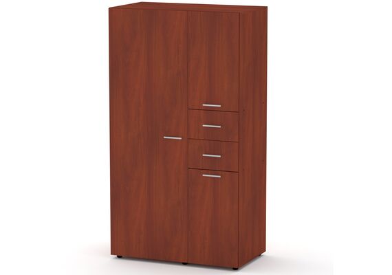 Шафа для одягу з шухлядами - 19, Колір каркасу: Яблуня 