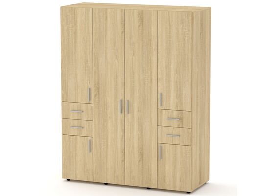 Шкаф для одежды с ящиками - 20, Цвет каркаса: Дуб Сонома 