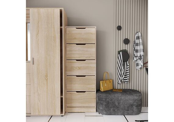 Тумба для взуття вузька ТО-25, Колір: Дуб Крафт золотий - фото 2