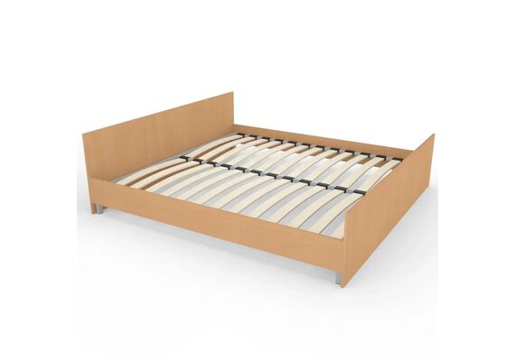 Ліжко двоспальне з ламелями ЛО-1/1900х1800 Бук/Дуб молочний/Дуб сонома трюфель - фото 6