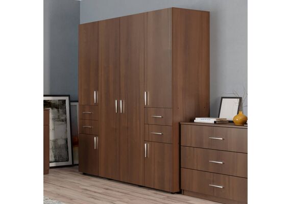 Шкаф для одежды с ящиками - 20, Цвет каркаса: Ольха - фото 2