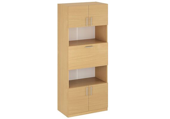 Шкаф с полками и баром - 29, Цвет каркаса: Бук 