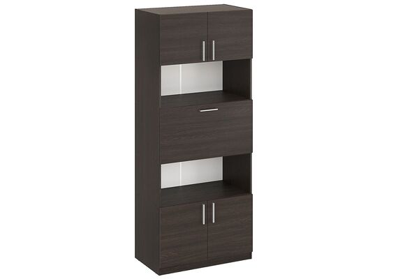 Шафа з полицями та баром - 29, Колір каркасу: Венге 