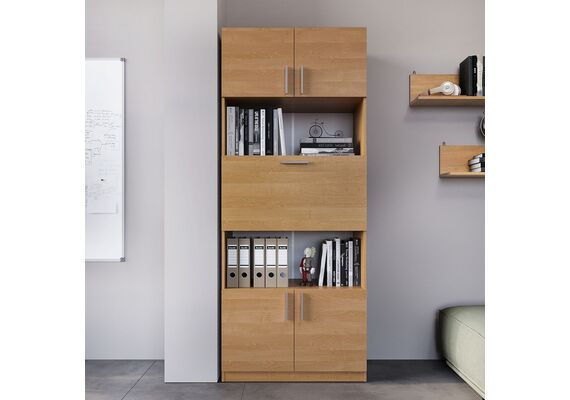 Шафа з полицями та баром - 29, Колір каркасу: Вільха - фото 3