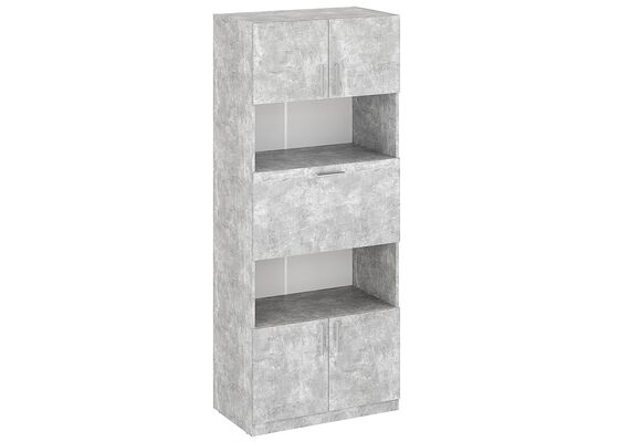 Шафа з полицями та баром - 29, Колір каркасу: Ательє світлий 