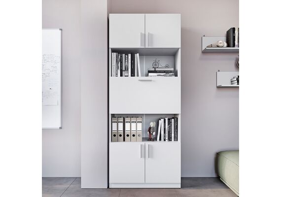 Шафа з полицями та баром - 29, Колір каркасу: Німфея Альба - фото 3