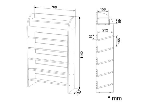 Открытая стойка для обуви ТО-10, Цвет: Ателье светлый - фото 4